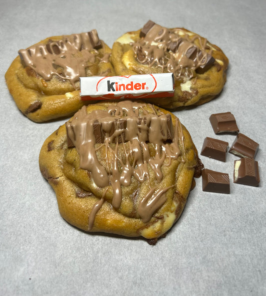 Kinder chocolate Stuffed Cookie